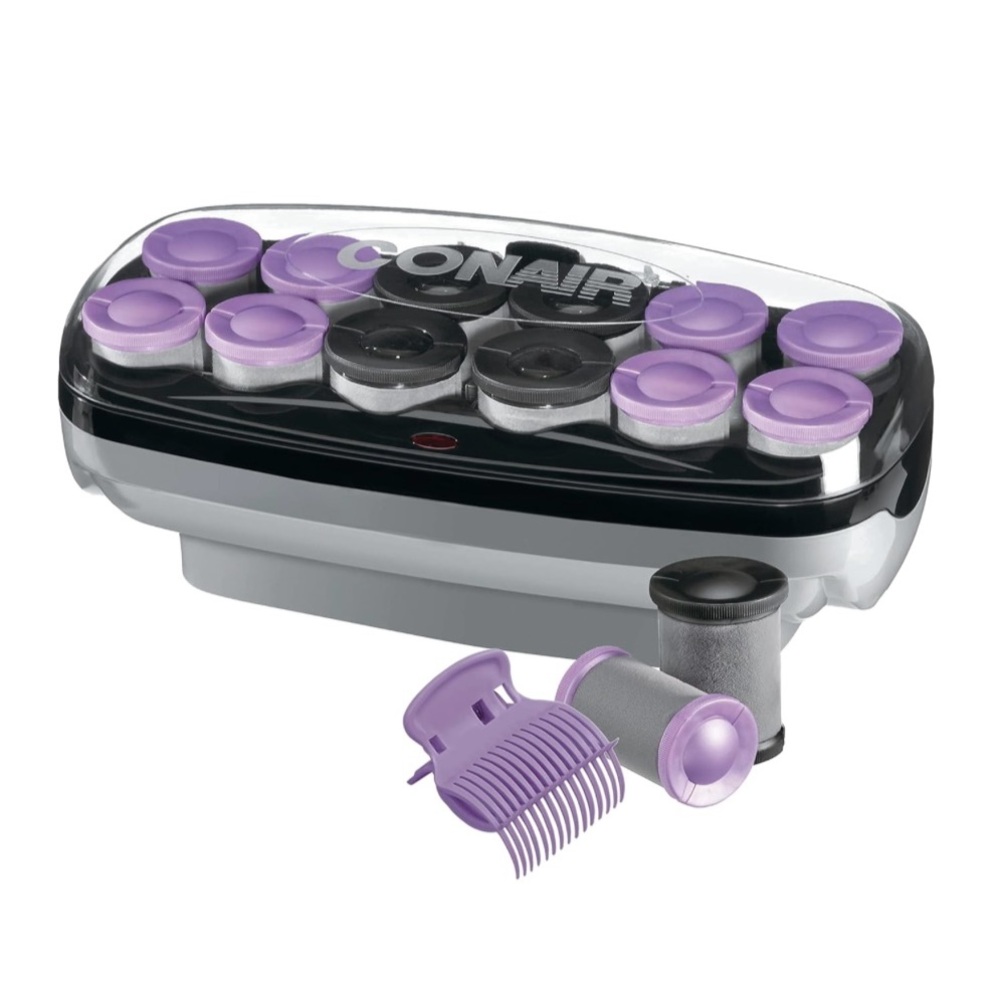 Conair Heated Rollers with Hair Roller Clips Included 1 1/2-inch and 1 3/4 inch